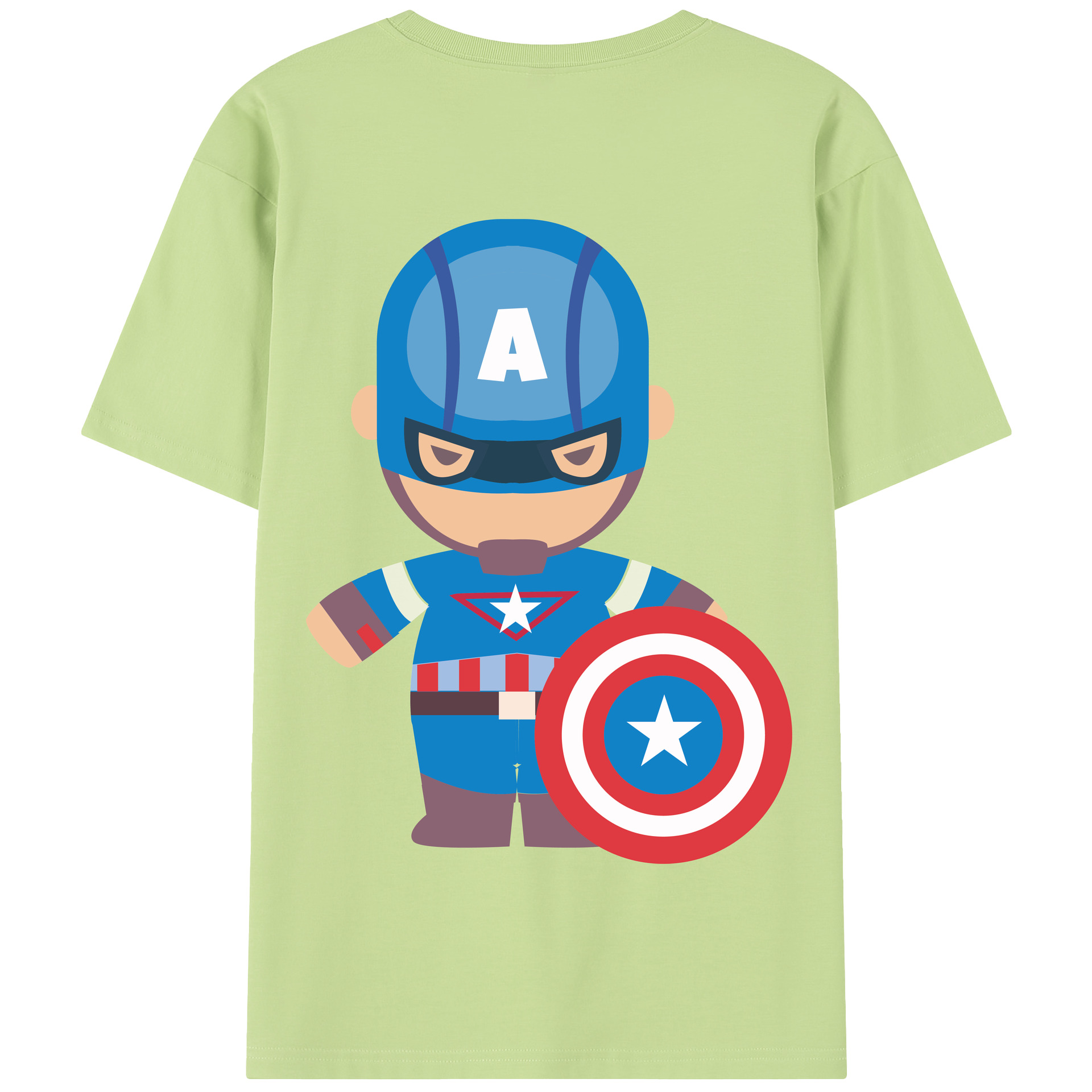 （画像用） アベンジャーズ The Avengers 綿100％半袖Tシャツ（背面プリント）